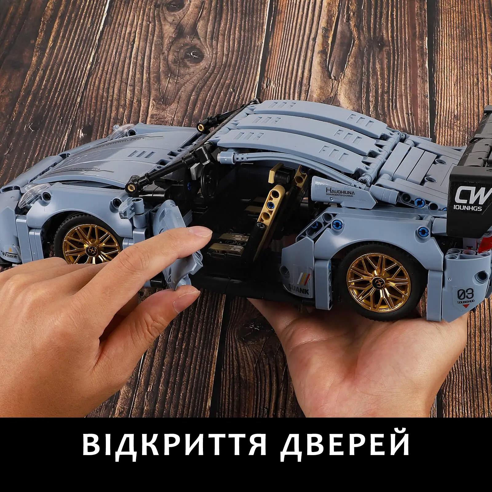 Конструктор машинка на дистанційному керуванні Porsche 911 RSR Racing Vesion на 971 деталь 1:14 (30160285) - фото 7