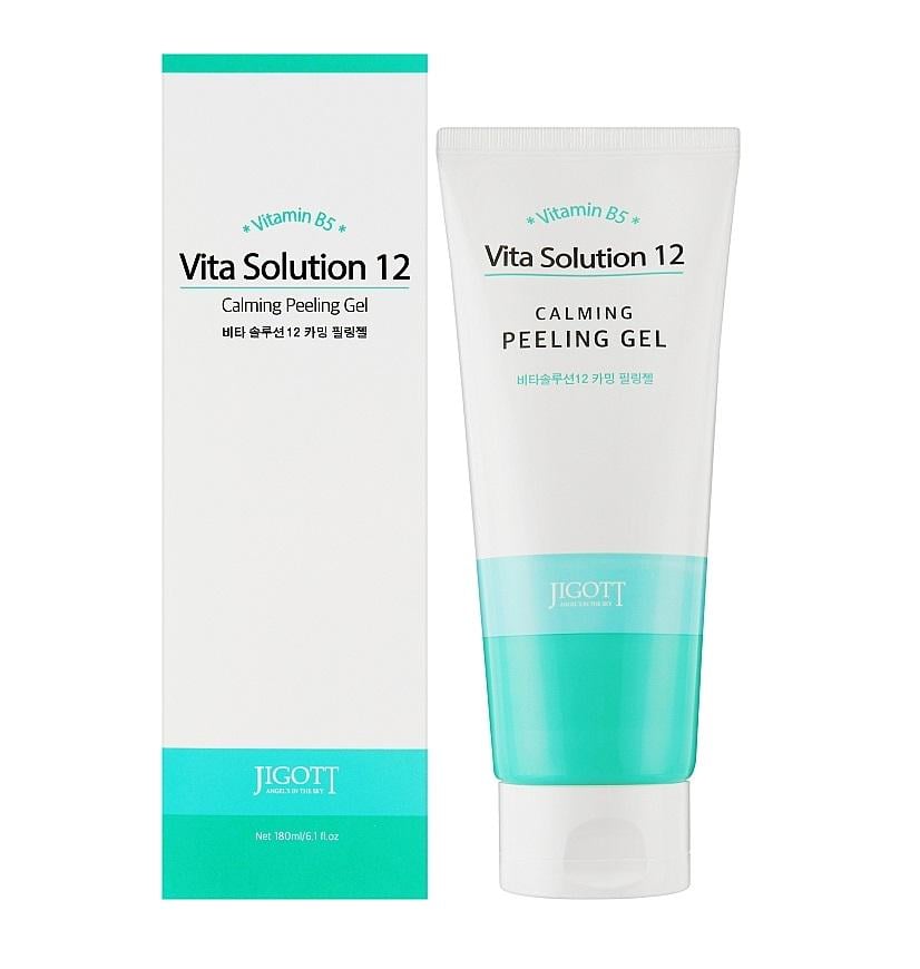 Пілінг-гель заспокійливий Jigott Vita Solution 12 Calming Peeling Gel 180 мл (8809541281945) - фото 2