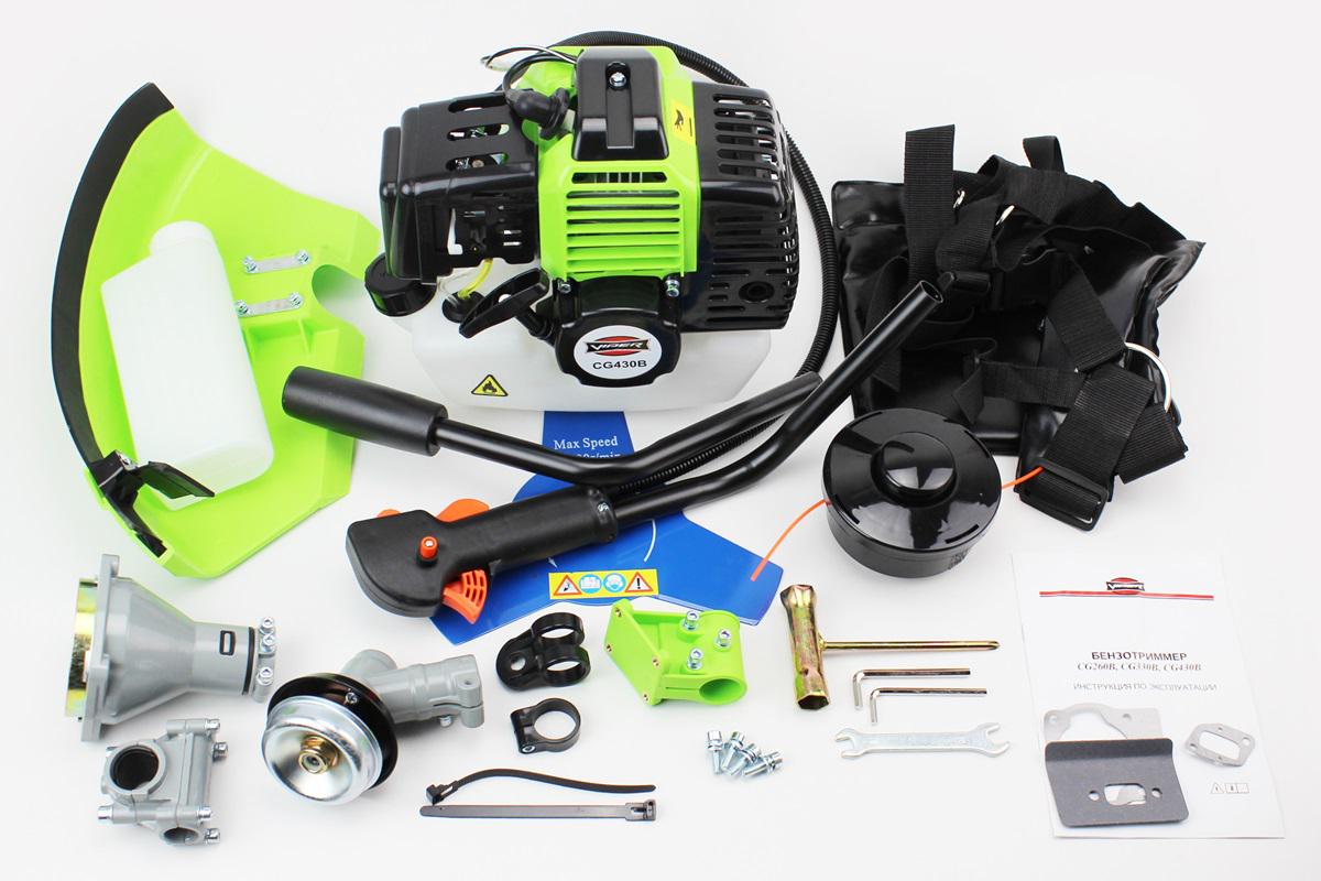 Триммер мотокоса Viper CG-430B 3,0 кВт шпуля и нож 3Т труба D 26 мм (202782) - фото 3 Триммер мотокоса Viper CG-430B 3,0 кВт шпуля и нож 3Т труба D 26 мм (202782) - фото 3