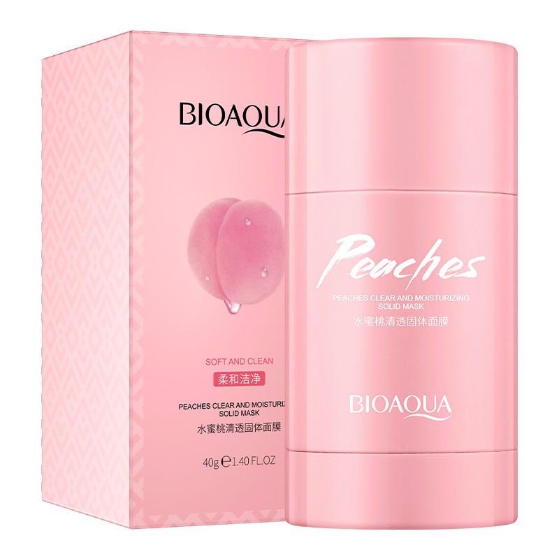 Маска для очистки лица жесткая Bioaqua Peach Clear And Moisturizing Solid Mask 40 г (1959694167)