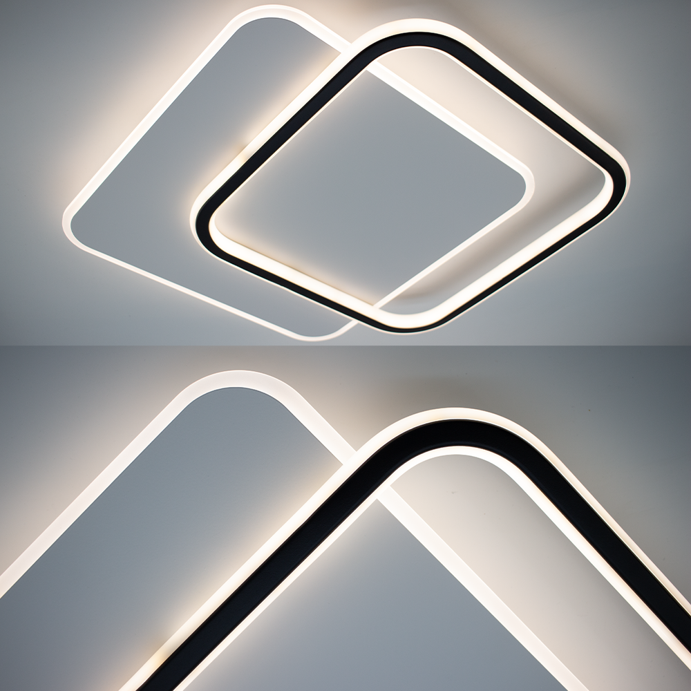 Люстра світлодіодна ESLLSE STANDART 2S 65 Вт 475x475x50 мм Чорно-білий (10606) - фото 7 Люстра світлодіодна ESLLSE STANDART 2S 65 Вт 475x475x50 мм Чорно-білий (10606) - фото 7