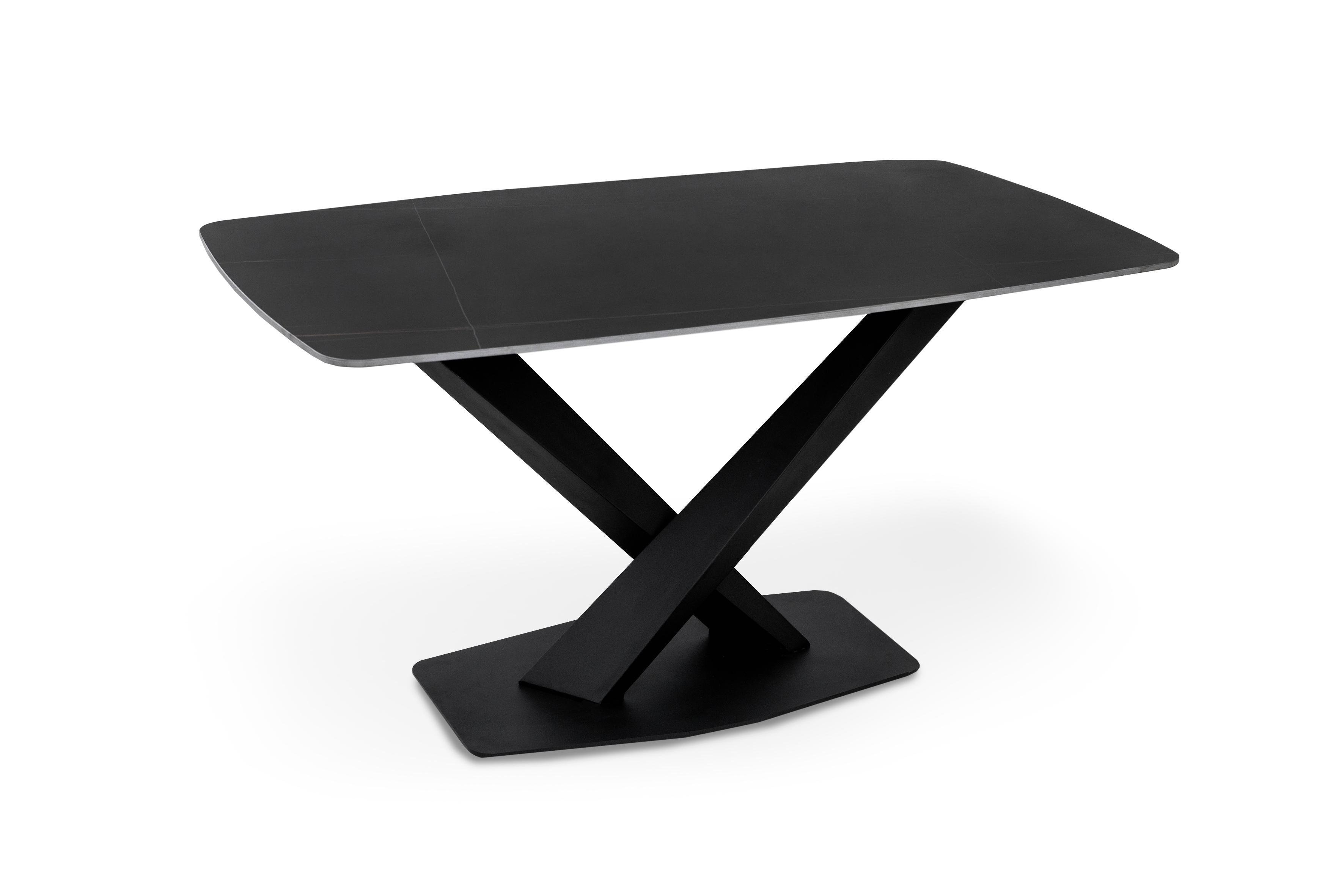 Обеденный стол Грейс Бинго 1400х800х750 мм Керамика/Черный мрамор (GAА0055671) - фото 4 Обеденный стол Грейс Бинго 1400х800х750 мм Керамика/Черный мрамор (GAА0055671) - фото 4