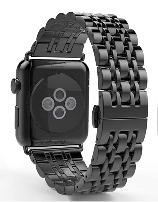 Браслет стальной BeWatch для Apple Watch series 3/4/5/6 с шириной корпуса 38/40 мм Link Черный (1021401) - фото 4 Браслет стальной BeWatch для Apple Watch series 3/4/5/6 с шириной корпуса 38/40 мм Link Черный (1021401) - фото 4