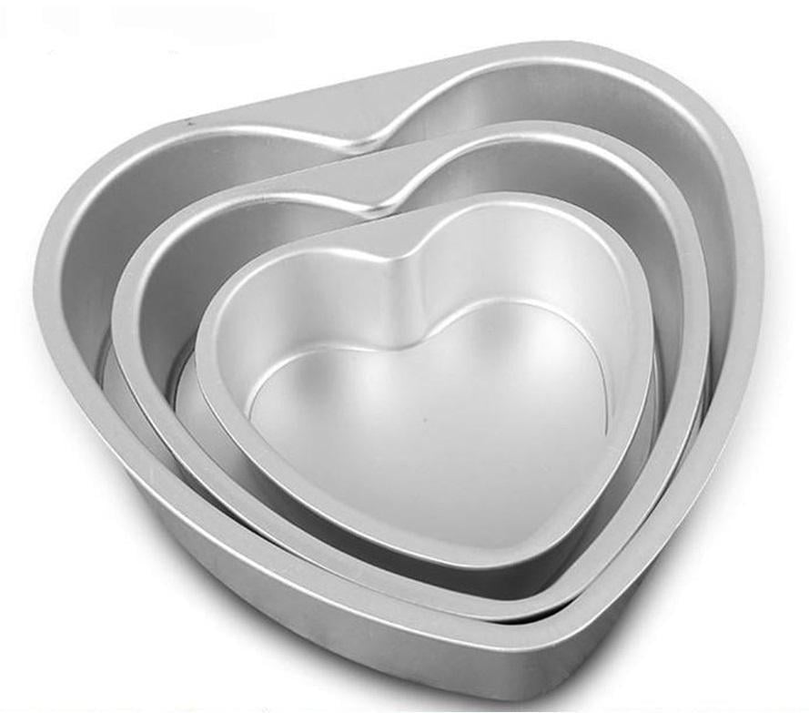 Набір форм для торта A-Plus 0424 Серце алюміній 3 шт. (DR001479) Набір форм для торта A-Plus 0424 Серце алюміній 3 шт. (DR001479)