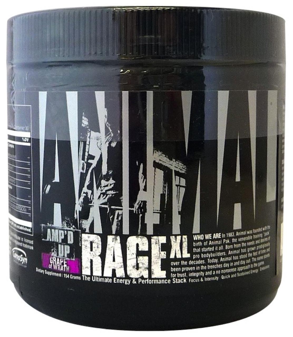 Предтренировочный комплекс Universal Animal Rage Grape of wrath XL 30 капсул (00000035566)