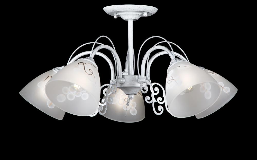 Люстра з плафонами Ray L80092/5 WT/SL (IR006382)