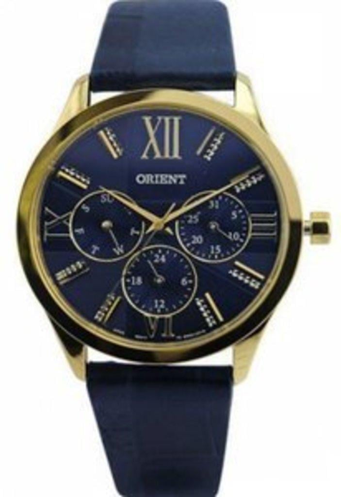 Наручные часы женские Orient Quartz FSW02003D со стальным корпусом WR 50 м Синий (3141484914)