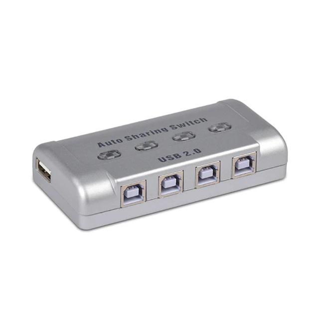 Комутатор Switch FJGear U04S для принтера/сканера 4-портовий Auto Sharing Silver (591123)
