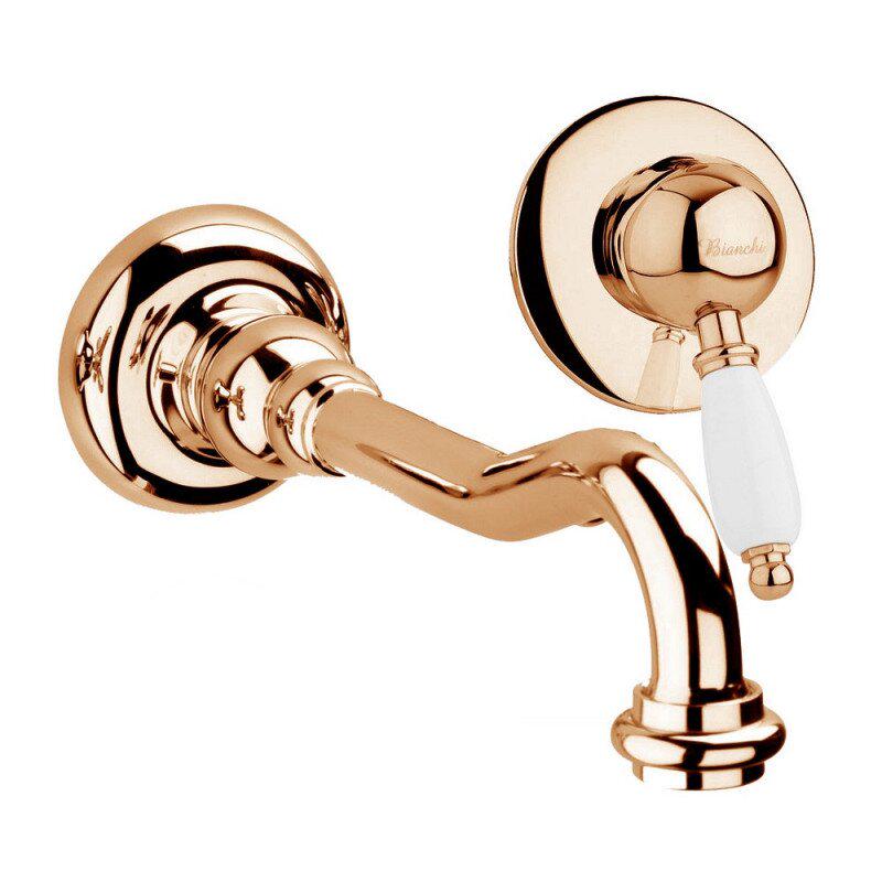 Змішувач для умивальника Bianchi Retro LVBRTR2023VOT настінний одноважільний Бронзовий (60214)