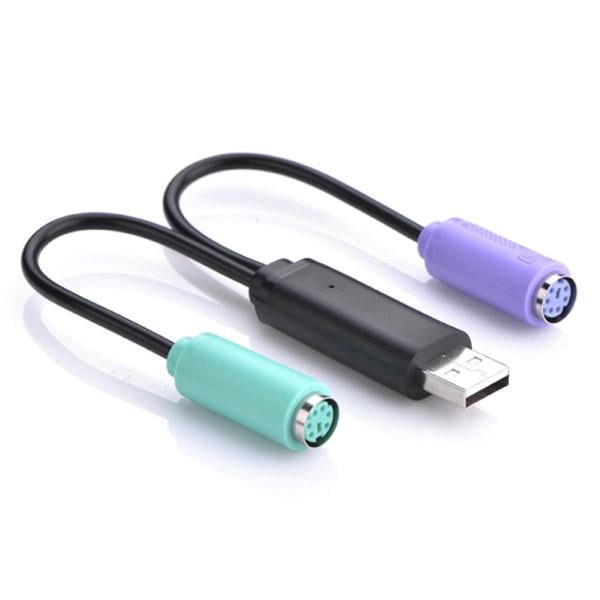 Кабель Ugreen USB to PS2 Adapter Male to Female 20219 Черный