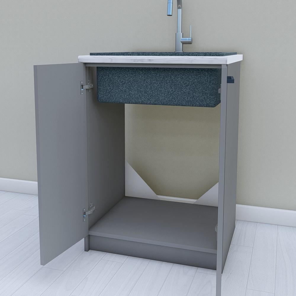 Тумба под мойку без столешницы 600 мм Антрацит (МП23б) - фото 2 Тумба под мойку без столешницы 600 мм Антрацит (МП23б) - фото 2