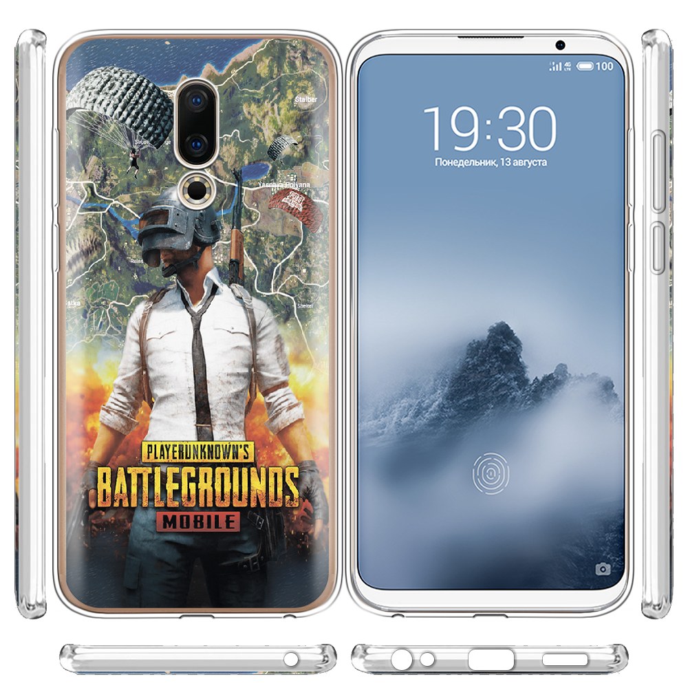 Чехол BoxFace Meizu 16 / 16X PUBG Mobile Прозрачный силикон (35176-up2309-35176) - фото 3