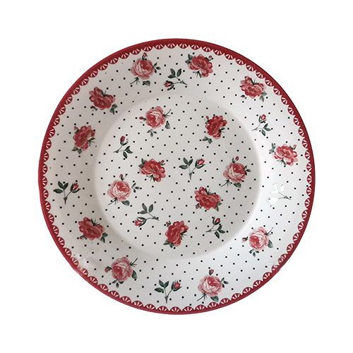 Тарелка S&T Цветущая роза 20 см Белый (ST30001-009)