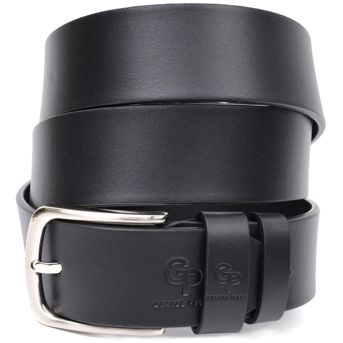 Ремень Grande Pelle Belt 11684 из натуральной кожи Черный