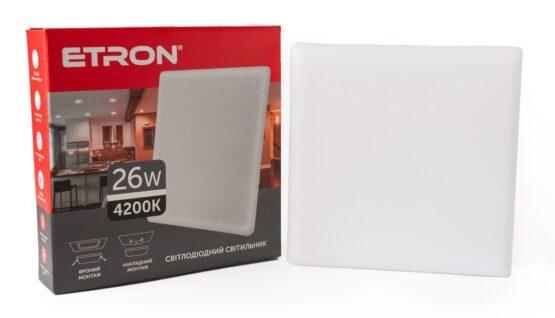 LED-светильник квадратный ETRON 1-EMP-760 Multipurpose 26W 4200К IP20 (27551670)