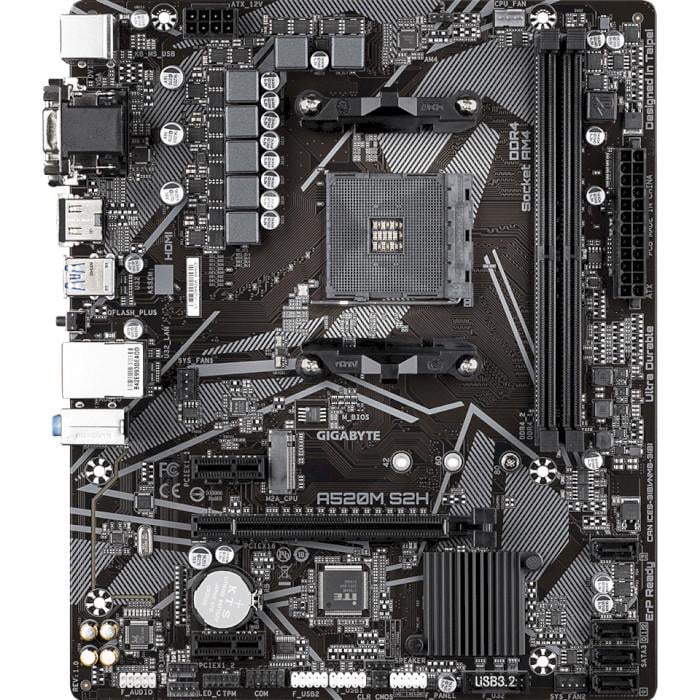 Материнская плата Gigabyte A520M S2H Black (30835917)
