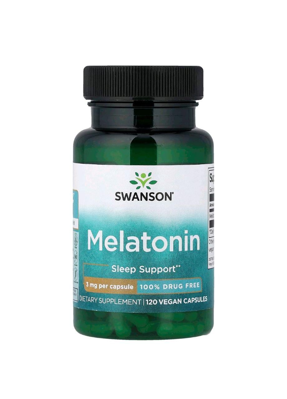 Мелатонин Swanson Melatonin 3 мг 120 капс. (1236SW)