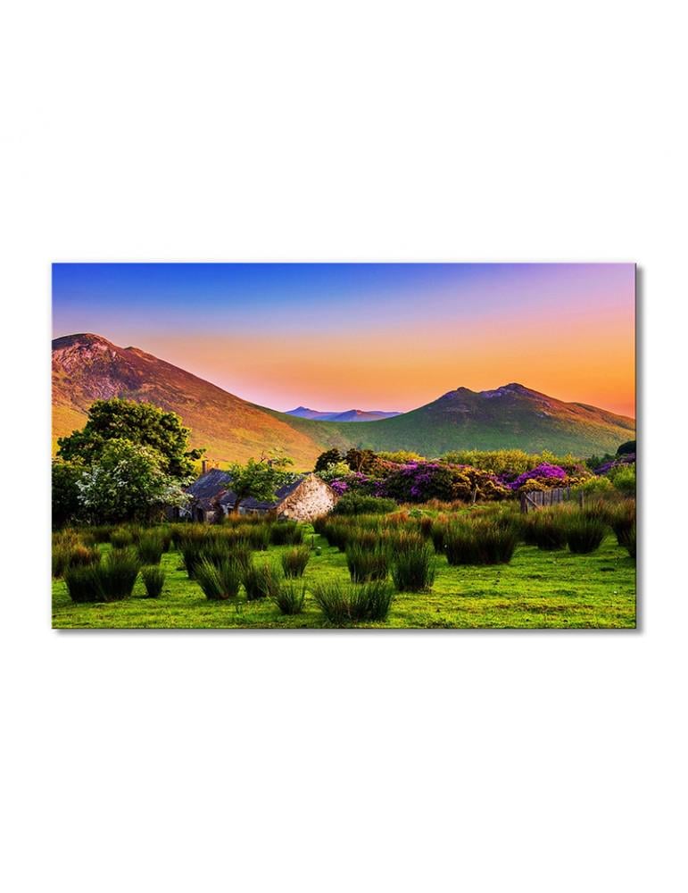 Картина модульная Радужное небо и поле 1 модуль 30х45 см