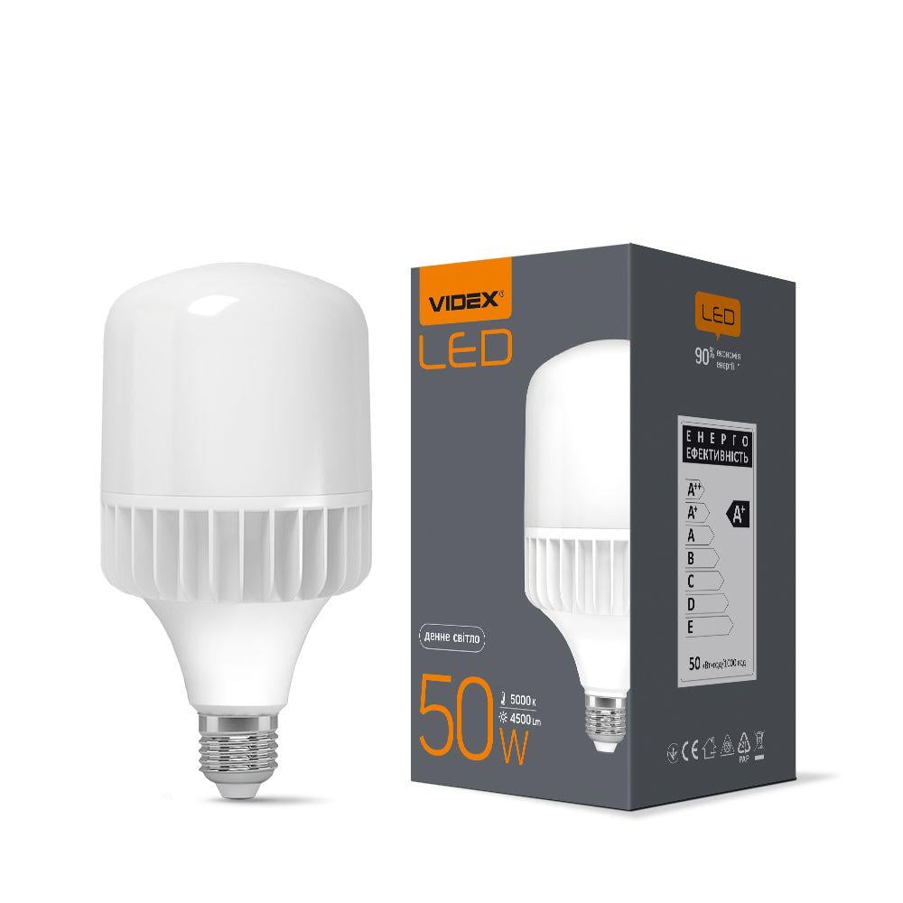 Лампа LED Videx A118 50W E27 5000K