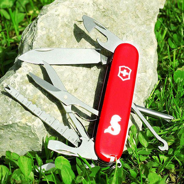 Комплект нож Victorinox Fisherman 1.4733.72/чехол с фонариком - фото 3