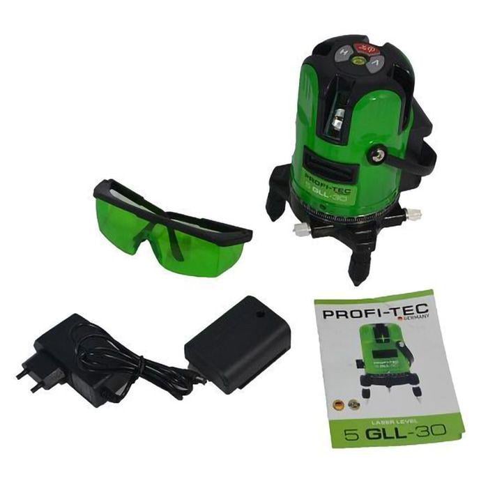 Лазерный нивелир PROFI-TEC 5GLL-30 Professional (003233) - фото 4 Лазерный нивелир PROFI-TEC 5GLL-30 Professional (003233) - фото 4