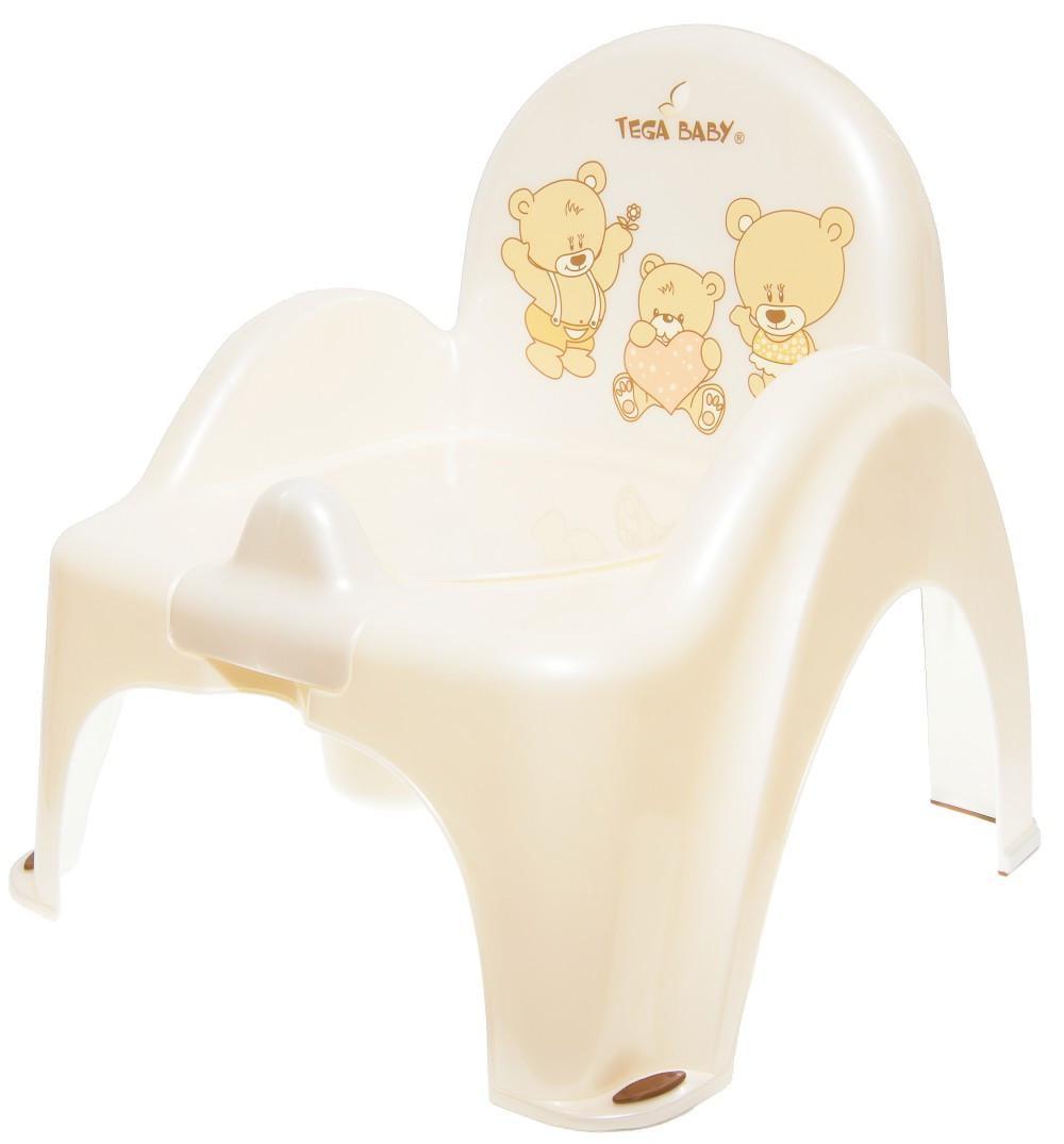 Горшок-стульчик Tega Baby Медведики Белая жемчужина (5902963008862 MS-012-118)