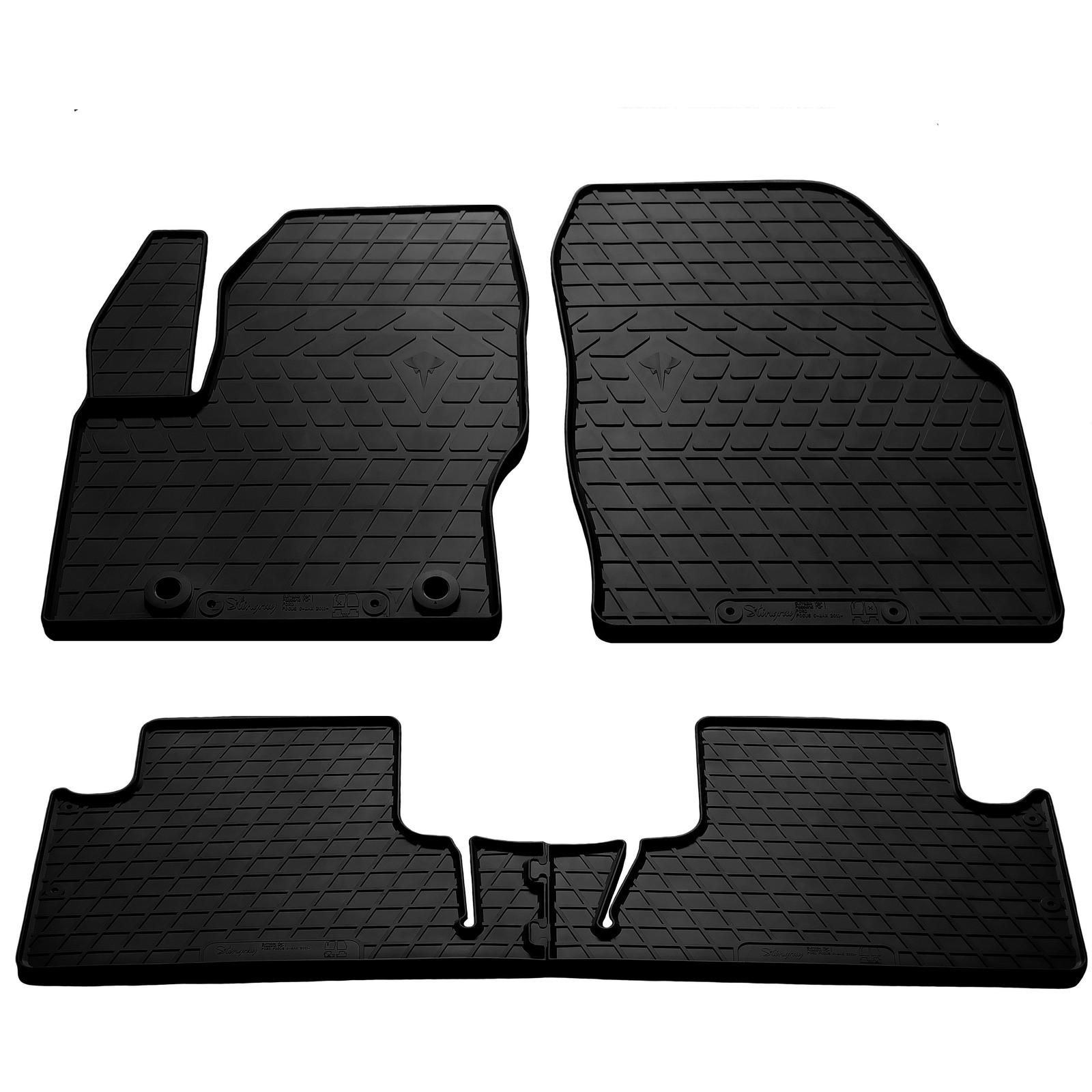 Резиновые коврики Stingray для Ford C-Max/Grand C-Max 2010-2019 гг. резина Черный