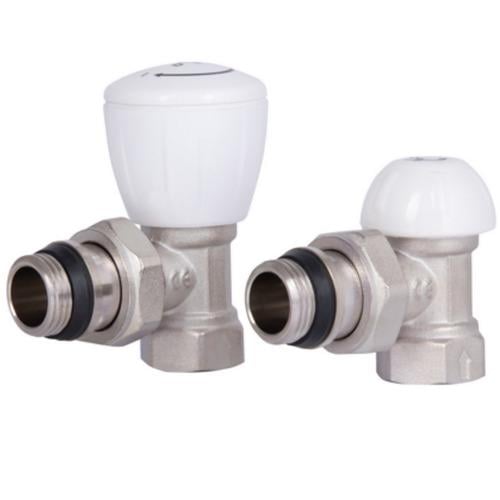 Набор кранов радиаторных Thermo Alliance Standart угловые 1/2"x1/2" с американкой (TAS232W15)