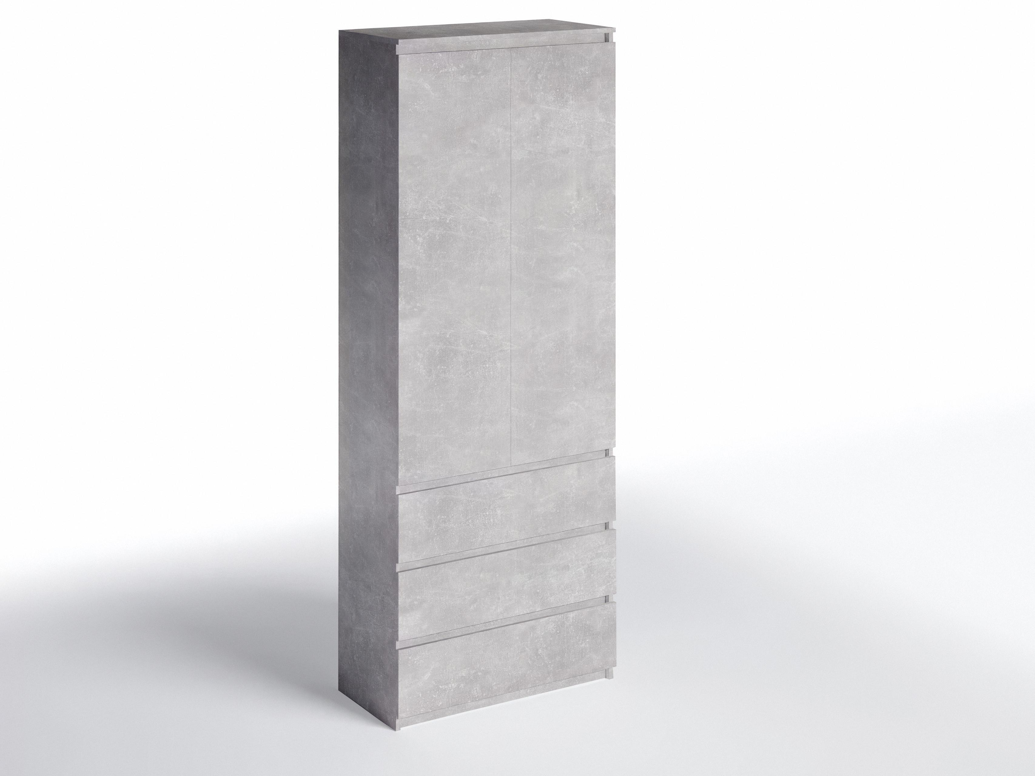 Шкаф с полками и ящиками T-210 803х502х2117 мм Бетон - фото 3