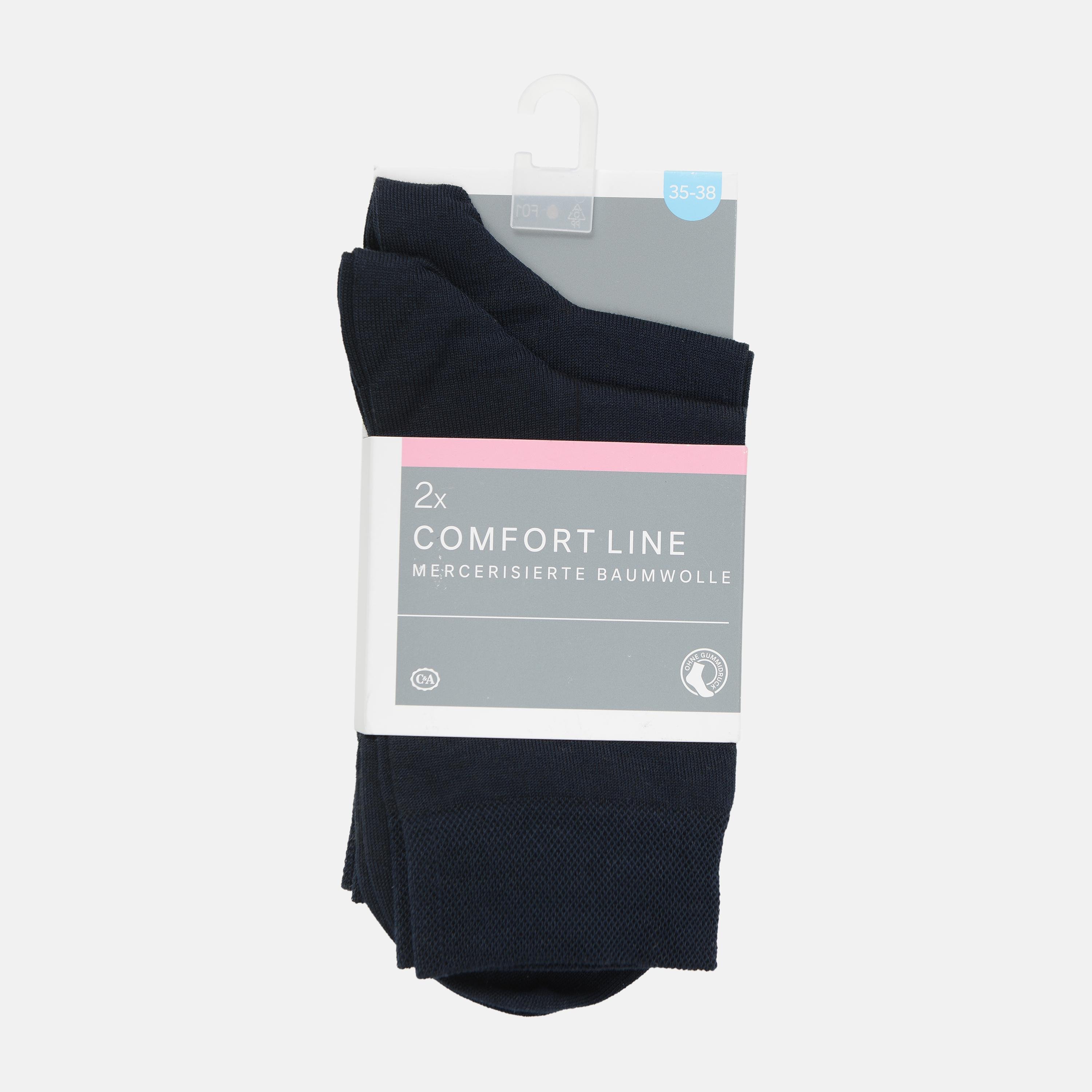 Шкарпетки C&A р. 39-42 2 пари Темно-синій (2246020722933)