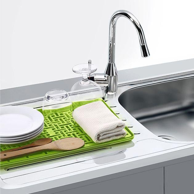 Сушарка для посуду MVM DR-04 з піддоном Green (DR-04 GREEN)