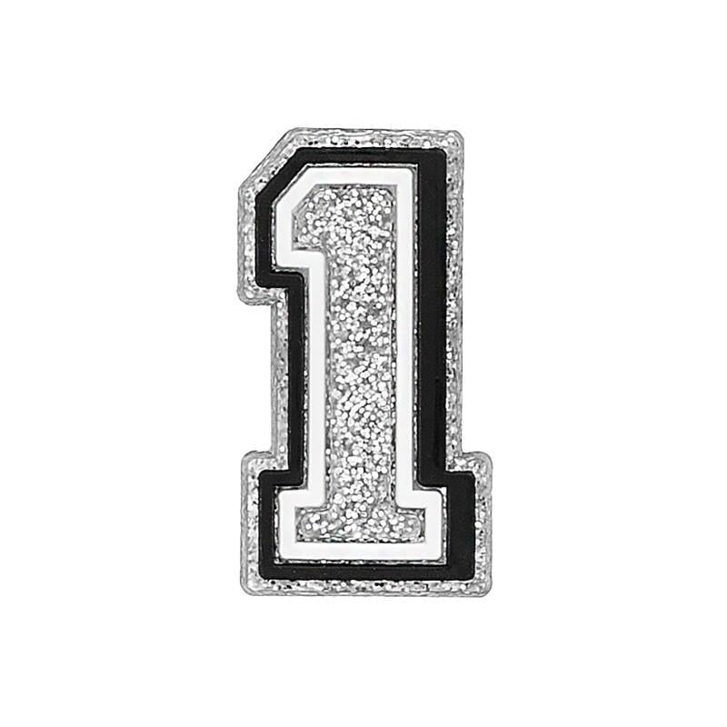 Джибітс для кроксів 5701 Цифра 1 1 шт. Сріблястий (2087785407)