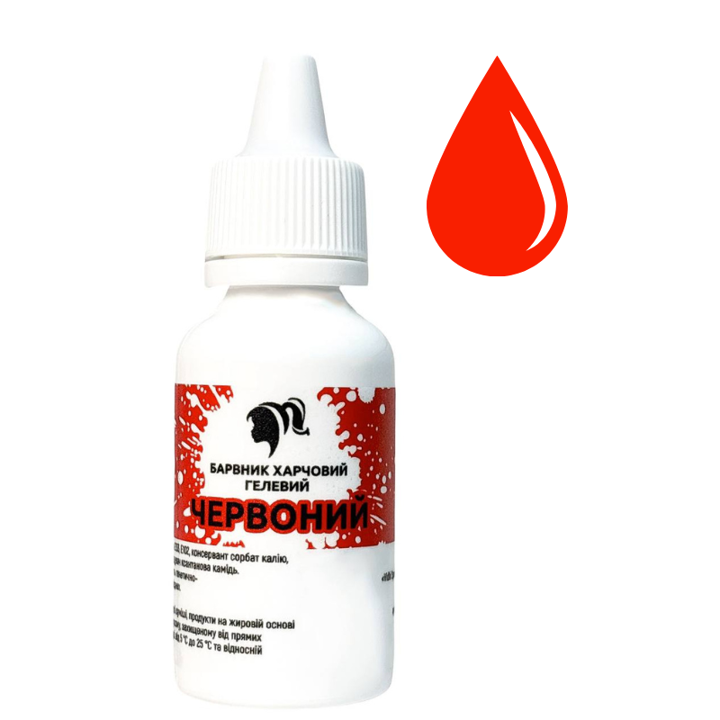 Барвник гелевий 30 мл Червоний (11714)