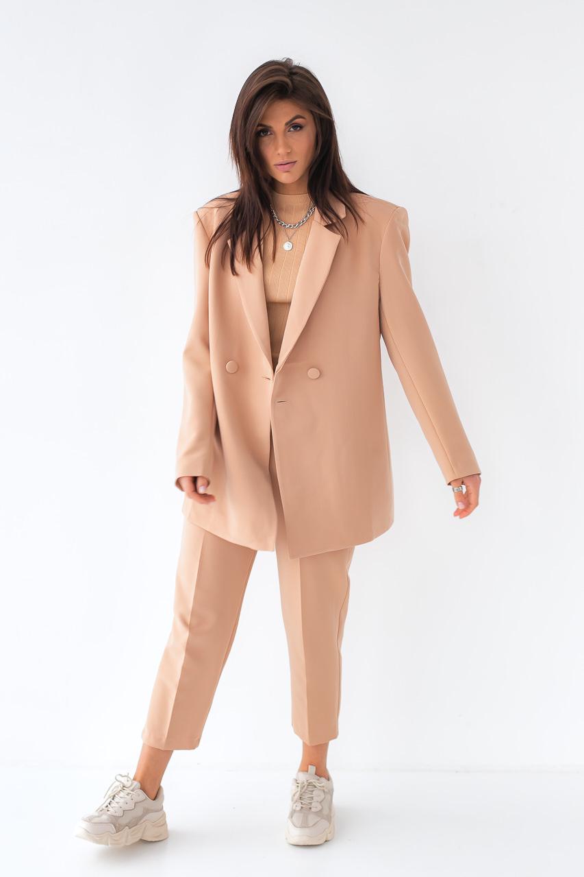 Піджак Fame istanbul із підплічниками L Світло-коричневий (9528545) - фото 6 Піджак Fame istanbul із підплічниками L Світло-коричневий (9528545) - фото 6