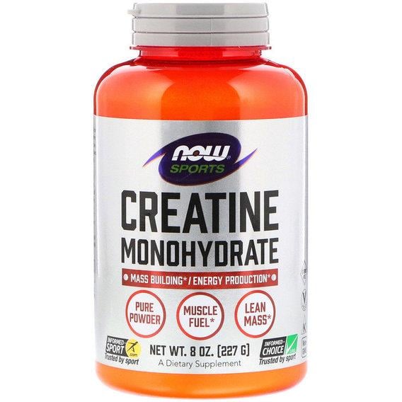 Креатин моногідрат NOW Foods Creatine Monohydrate 227 г 45 порцій Unflavored