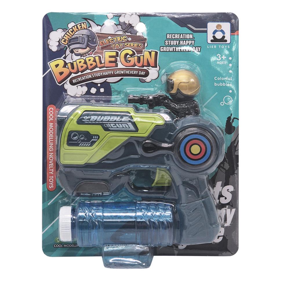Пистолет с мыльными пузырями Bubble Gun со светом и звуком Зеленый (MB-350-B-23) Пистолет с мыльными пузырями Bubble Gun со светом и звуком Зеленый (MB-350-B-23)