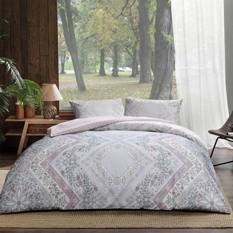 Постельное белье Tac Valeria pembe v03 ранфорс евро (svt-2000022264747)