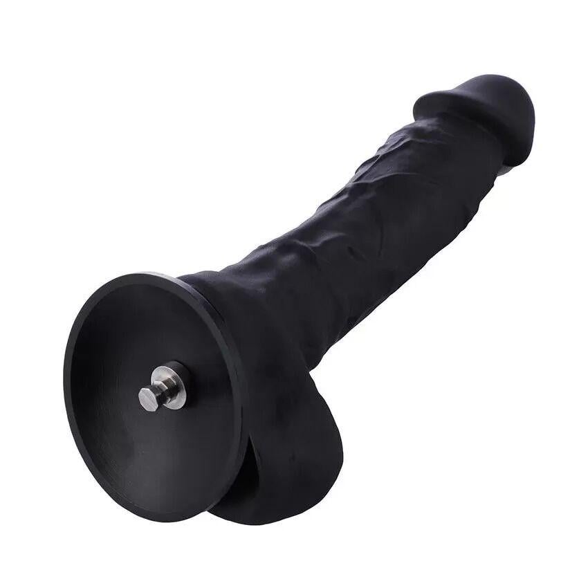 Фалоімітатор для секс-машин Hismith 8.3" Silicone система KlicLok стрижень Чорний (SO9971)