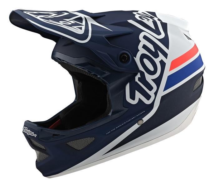 Велошлем TLD D3 Fiberlite Silhouette S Navy/White (198757002)