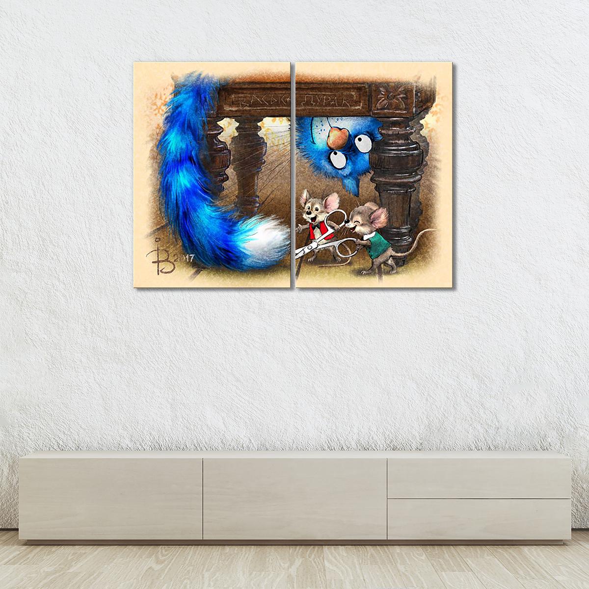 Модульная картина Васька дурак 2 модуля общий размер 70x105 см (_rinaz_20172224021) Модульная картина Васька дурак 2 модуля общий размер 70x105 см (_rinaz_20172224021)