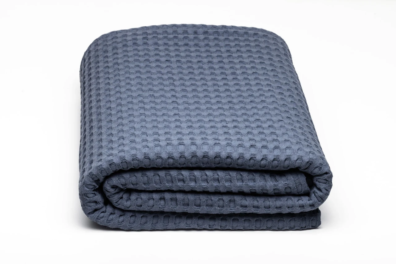 Плед вафельный HYGG семейный 230х250 см Серо-синий (311110) Плед вафельный HYGG семейный 230х250 см Серо-синий (311110)