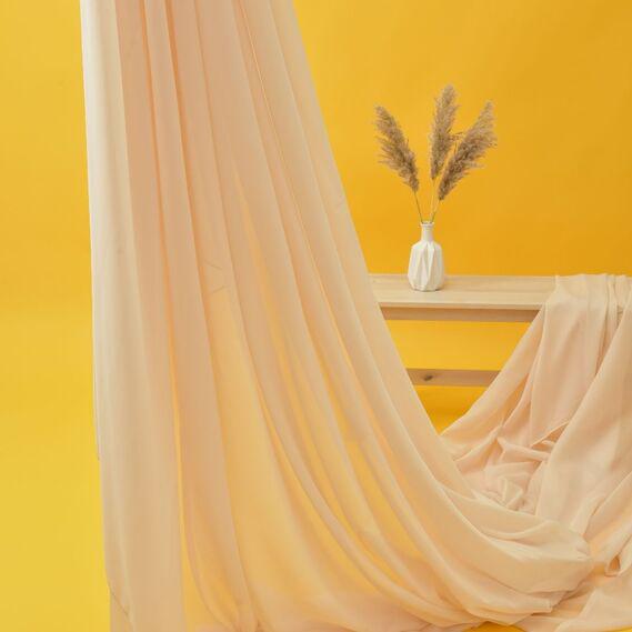 Тюль органза шовк IDEIA Ізольда V-16904 2,93 м однотонна Крем (2200003912593)