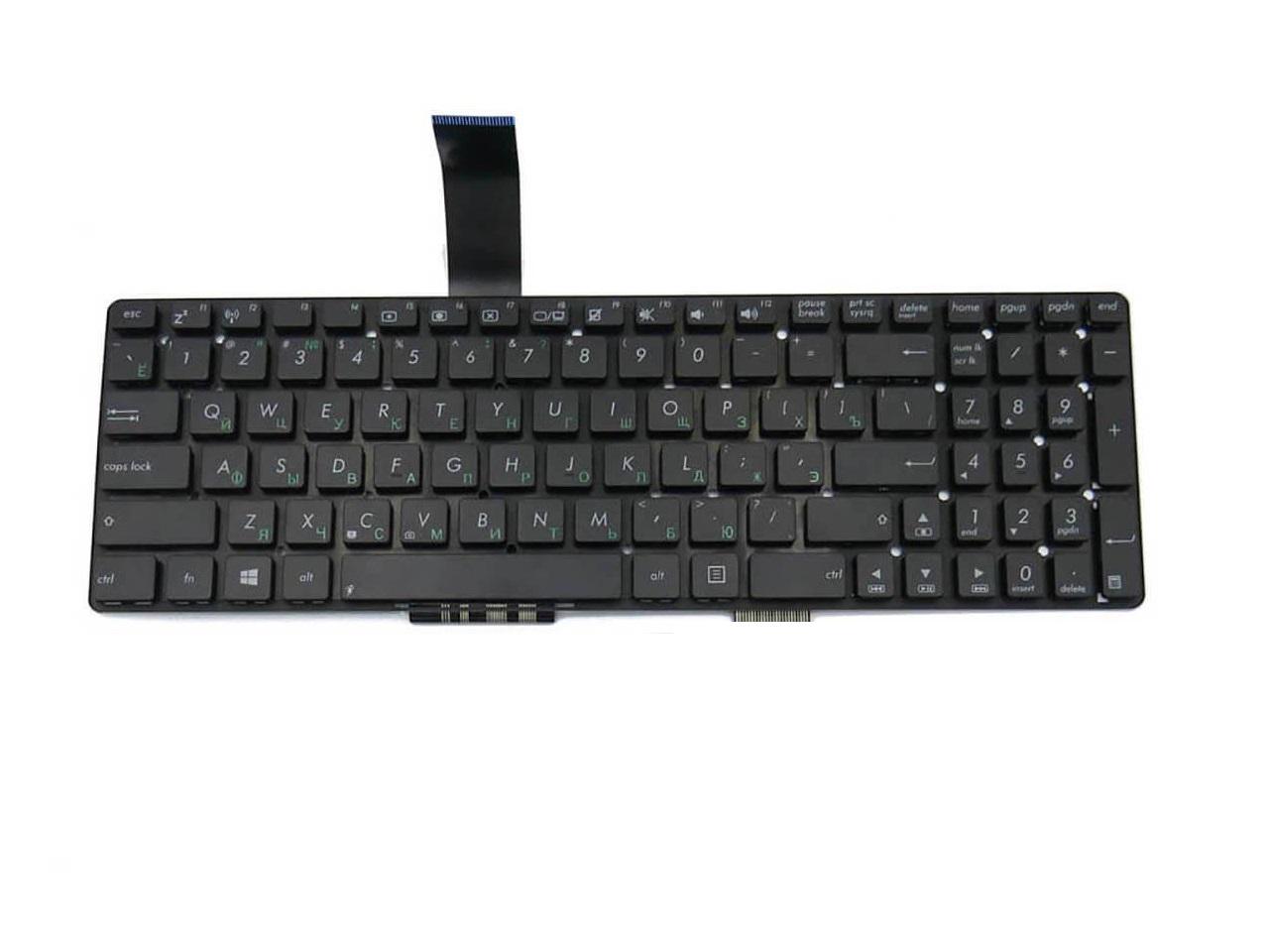 Клавиатура для ноутбука Asus K751 K751LA матовая (0KNB0-6100RU00)