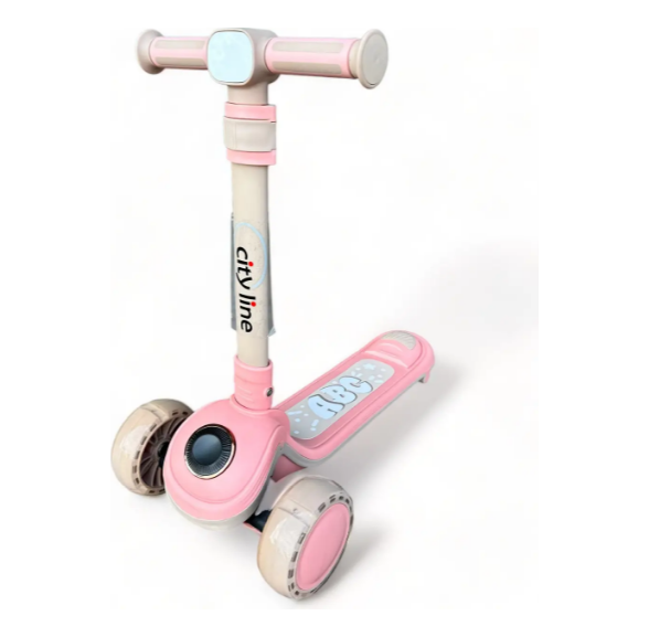 Самокат детский CITY LINE 902 Music Розовый