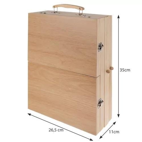 Набор для рисования и творчества в деревянном чемодане с мольбертом 83 пр. 30 л для рисования - фото 9 Набор для рисования и творчества в деревянном чемодане с мольбертом 83 пр. 30 л для рисования - фото 9