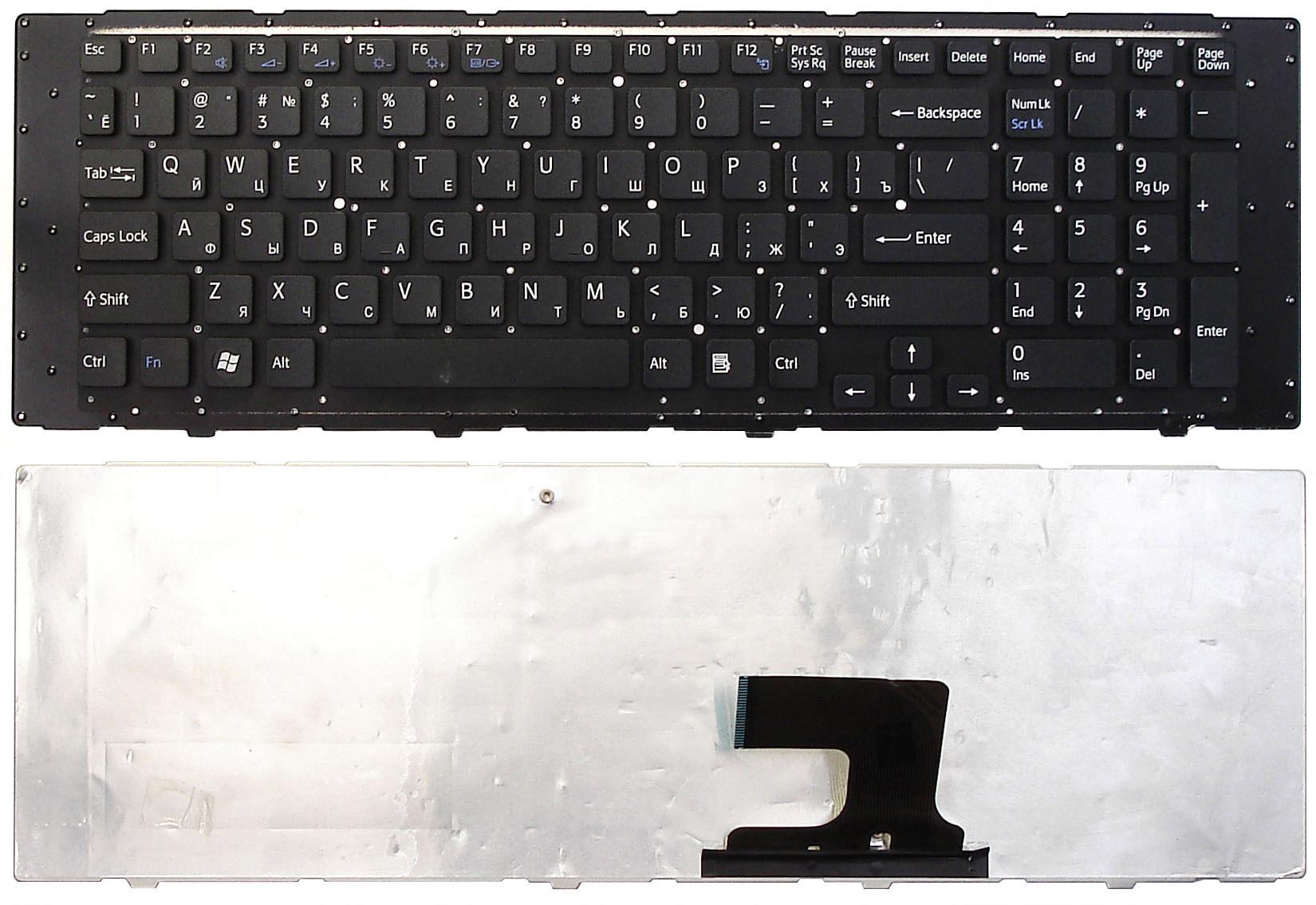 Клавіатура для ноутбука Sony Vaio VPCEF/VPC-EF Black Клавіатура для ноутбука Sony Vaio VPCEF/VPC-EF Black