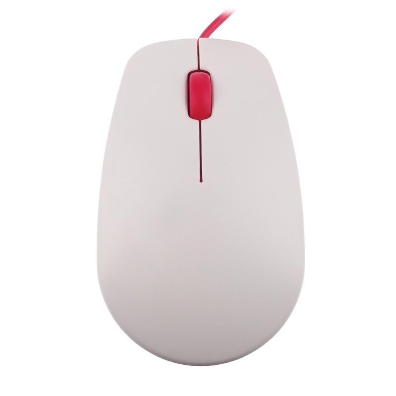 Мышь оптическая Raspberry Pi Белый/Красный - фото 6