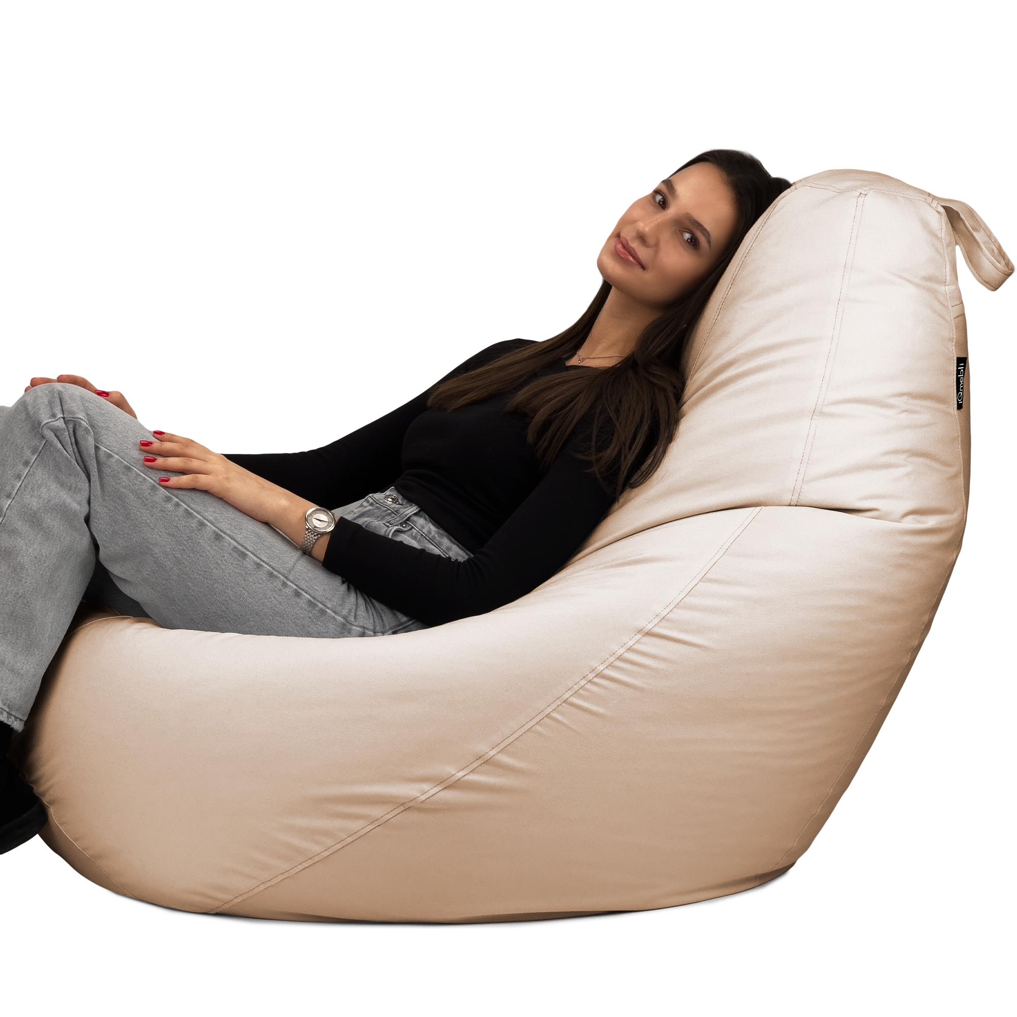 Кресло-мешок Студия Комфорта Груша оксфорд флекс 150х100 см Бежевый (9012314) - фото 3 Кресло-мешок Студия Комфорта Груша оксфорд флекс 150х100 см Бежевый (9012314) - фото 3