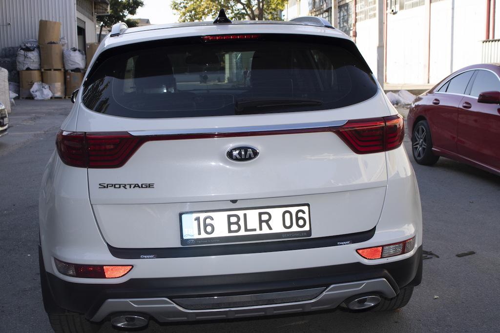 Накладка на задній бампер EuroCap ABS для Kia Sportage 2015-2021 року - фото 8