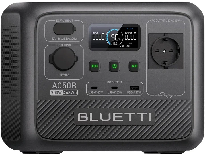 Зарядна станція BLUETTI AC50B 700 Вт 448 Вт⋅год LiFePO4 (31377166) Зарядна станція BLUETTI AC50B 700 Вт 448 Вт⋅год LiFePO4 (31377166)